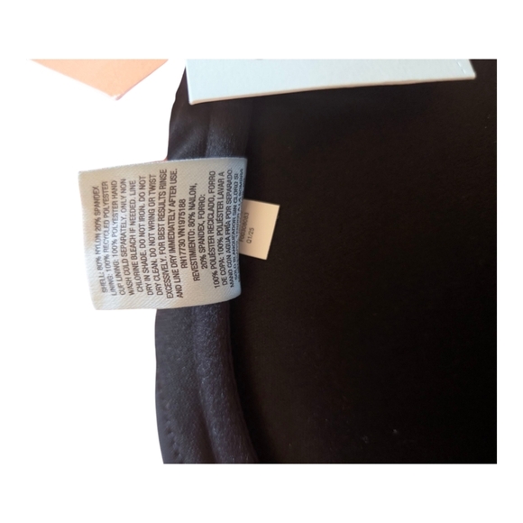 NWT Shade & Shore Black Shine On Push-Up Bikini Top 36DD - Picture 6 of 8